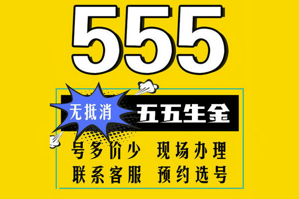 菏澤尾號555手機(jī)靚號